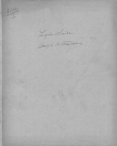 Opus 82 Lyric suite: viola