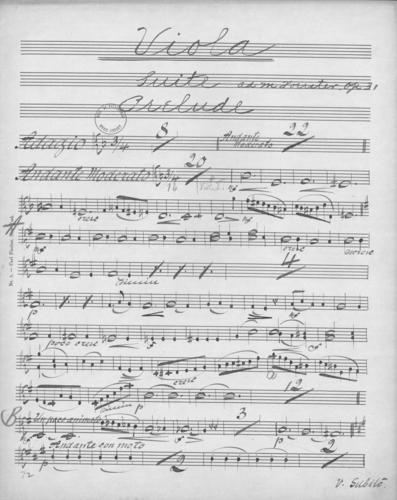 Opus 31 The falconer: viola