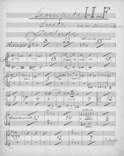 Opus 31 The falconer: 1st and 2nd trumpet