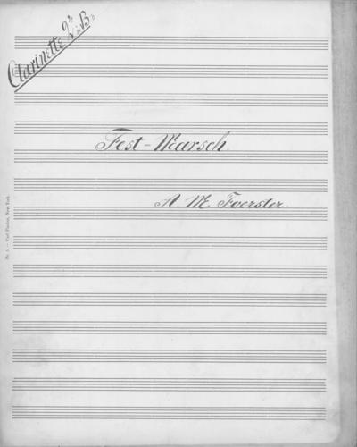 Opus 32 Festival March: 2nd clarinet