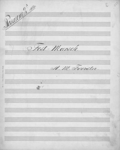 Opus 32 Festival March: 2nd trombone