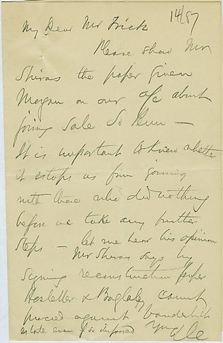 Carnegie discusses joining a sale with the Southern Pennsylvania Railroad and the benefits of doing so
