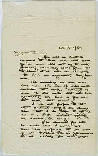 Frick writes about an ongoing worker's strike, including what the competition's men are doing and how despite the stirke, coke production and shipping is doing well