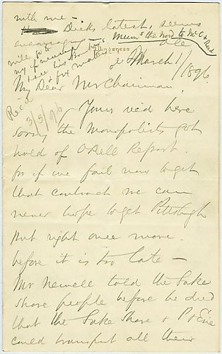Writing from Cumberland Island, Georgia, Carnegie demands that Frick not fail on getting a contract for freight prices. He also discusses the freight costs of other companies