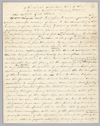 "Of the Relation Which Man Bears to the Mineral, Vegetable and Animal Kingdoms," by J. M. Spear