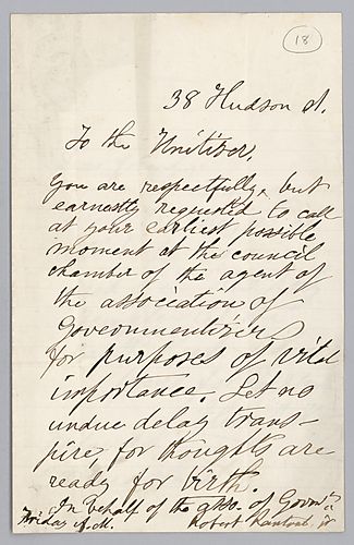 Eliza J. Kenny to John Orvis
