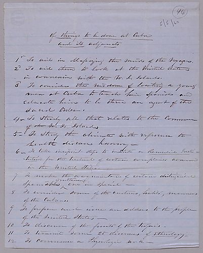 "Of Things to be Done at Cuba and its Adjuncts," signed Benjamin Franklin [J. M. Spear]