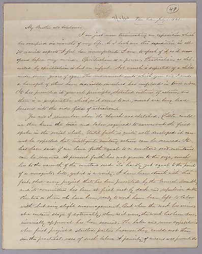 Copy of report of river expedition, etc., to "My Brother and Colaborer" [T. S. Sheldon]
