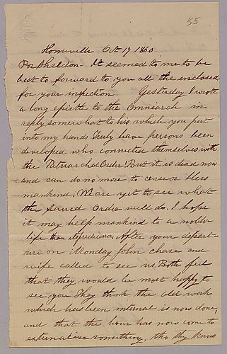 John M. Spear to Thaddeus Sheldon