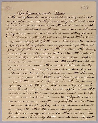 "Thanksgiving and Prayer," by J. M. Spear