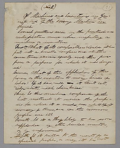 "Of Machines and Inventions in General and of the Sewing Machine in Special" and "Personal Preparations for Constructive Labors," by J. M. Spear