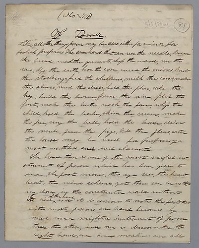 "Of Power," by J. M. Spear