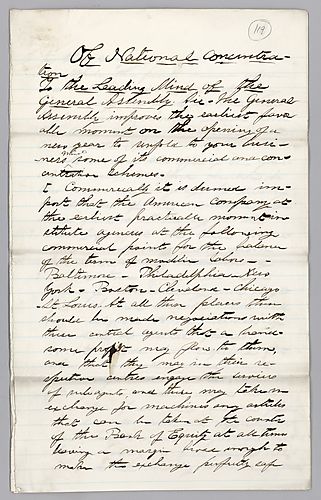 "Of National Concentration," signed Benjamin Franklin [J. M. Spear]