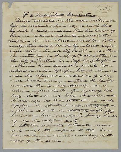 "Of A Real Estate Association," by J. M. Spear