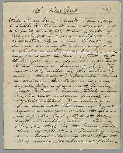 "Of New York" and "Of Philadelphia," by J. M. Spear