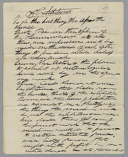 "Of Exhibitions," by J. M. Spear