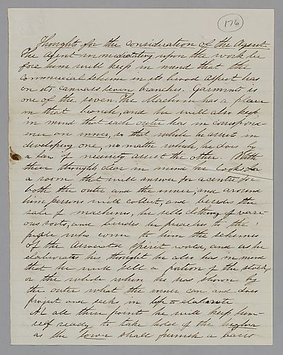 "Thoughts for the Consideration of the Agent," by J. M. Spear