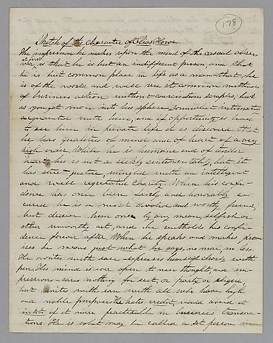 "Sketch of the Character of Elias Howe," by J. M. Spear
