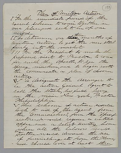"Plan of Unitive Action," by J. M. Spear
