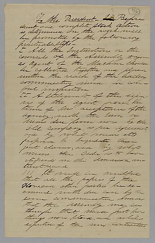 "To the President," by J. M. Spear