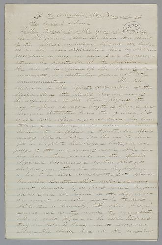 "Of the Communicative Branch of the Social Scheme," signed Benjamin Franklin [J. M. Spear]