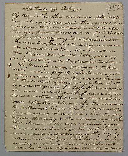 "Methods of Action," initialed A.S.W. and B. F. [J. M. Spear]