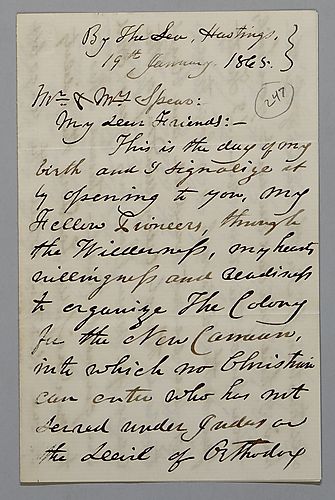 G. B. Ferguson to Mr. and Mrs. Spear