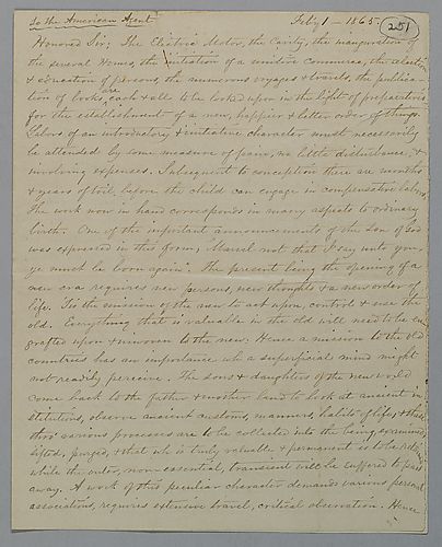 A.S.W. [Associated Spirit World] to the American Agent
