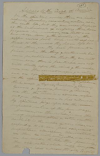 "Address to the People of America," by J. M. Spear