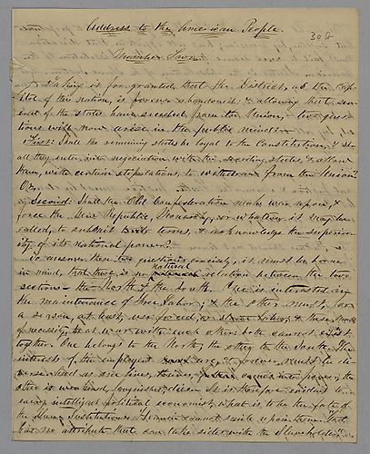 "Address to the American People, Number Two," signed S. M. J.