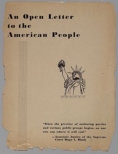 "An Open Letter to the American People"