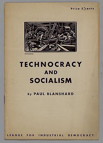 Technocracy and Socialism, by Paul Blanshard