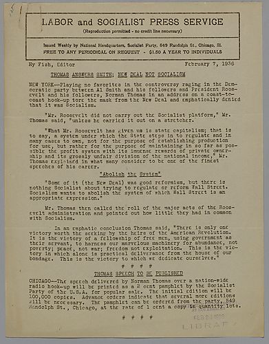 Numerous Issues of Labor and Socialist Press Service