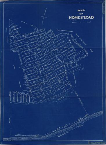 Map of Homestead, by W. W. Smith