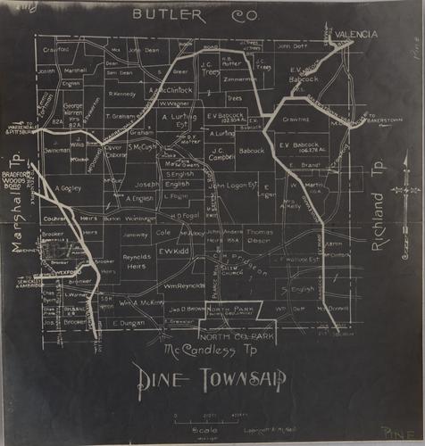 Pine Township plat map