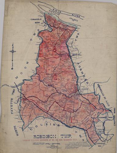 Robinson Township, showing election districts at no. 44 Nov. Sessions 1929