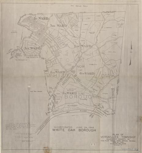 Plan of Versailles Township, traced from official records