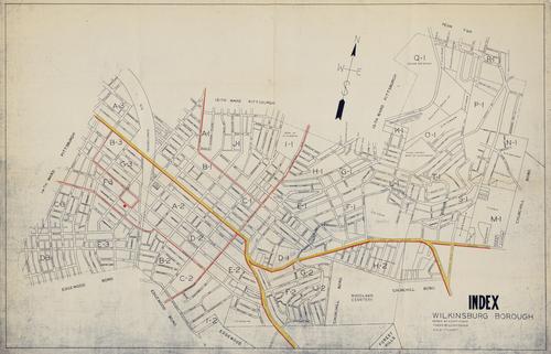 Wilkinsburg Borough index map, drawn and traced by S. J. Patterson