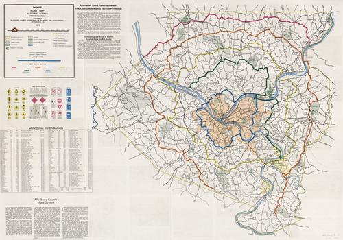 Road map of Allegheny County, Pennsylvania, prepared by the County Planning Commission