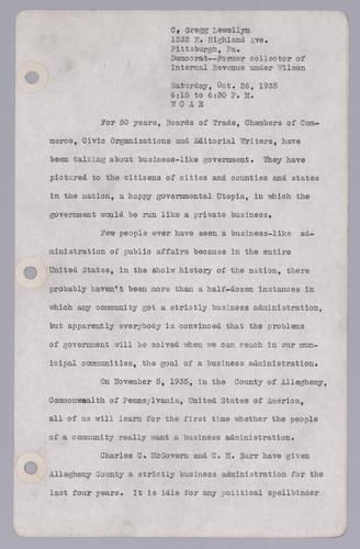 C. Gregg Lewellyn, Director Internal Revenue under Woodrow Wilson Administration