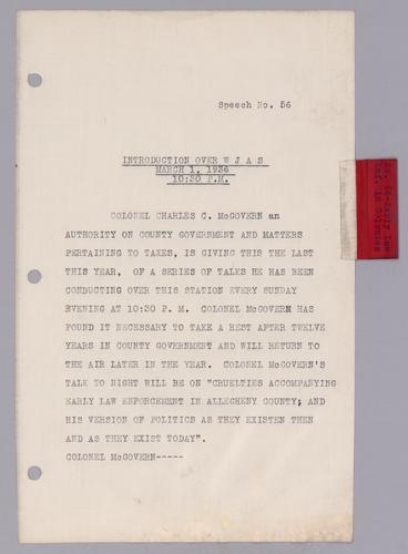 #56: Conditions that Early Settlers of Allegheny County Endured