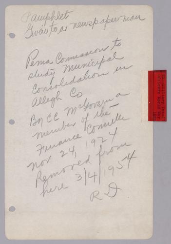 #62: Address before the Pittsburgh Chapter of Officers of the World War