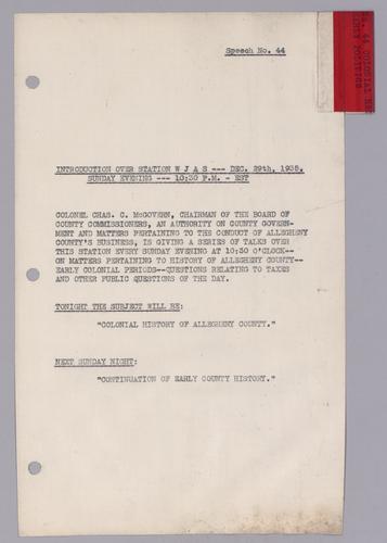 #44: Colonial History of Allegheny County