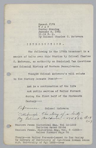 #179: Continuation of the Life and Public Service of Walter Forward in the 1800s