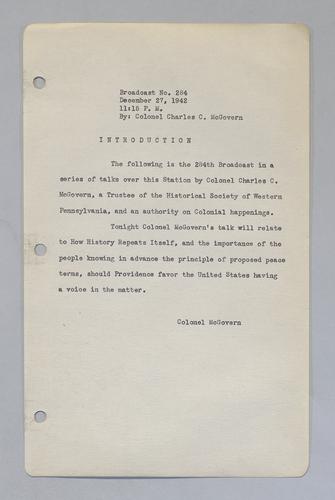 #284: The Importance of the People Knowing in Advance the Principle of Proposed Peace