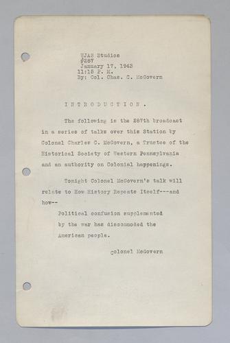 #287: Political Confusion Supplemented by the War