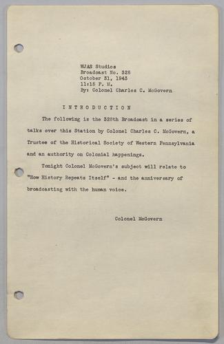 #328: Anniversary of Broadcasting with the Human Voice