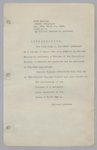 #348: The Failure of a Permanent Peace Agreement at the End of WWI
