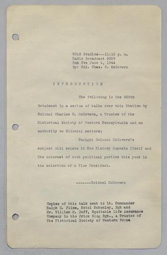 #359: The Interest of Both Political Parties in the Selection of a Vice President