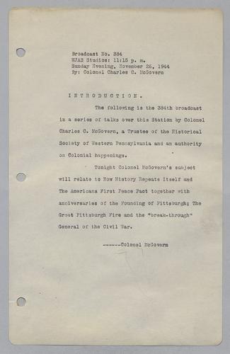 #384: The Americans First Peace Pact , the Great Pittsburgh Fire, General Schofield